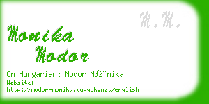 monika modor business card
